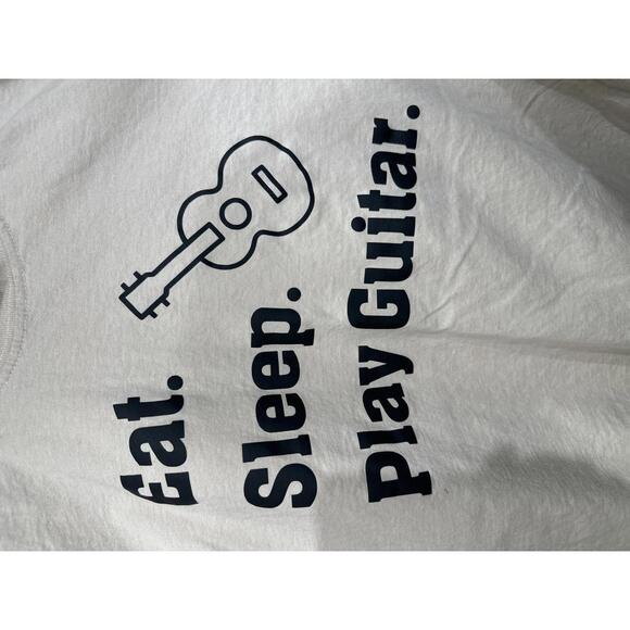 Eat Sleep Play Guitar Graphic T-Shirt - Picture 3 of 4